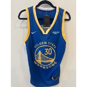 Nike Steph Curry Golden‎ State Warriors Jersey XL Rakuten Patch Swingman NWT